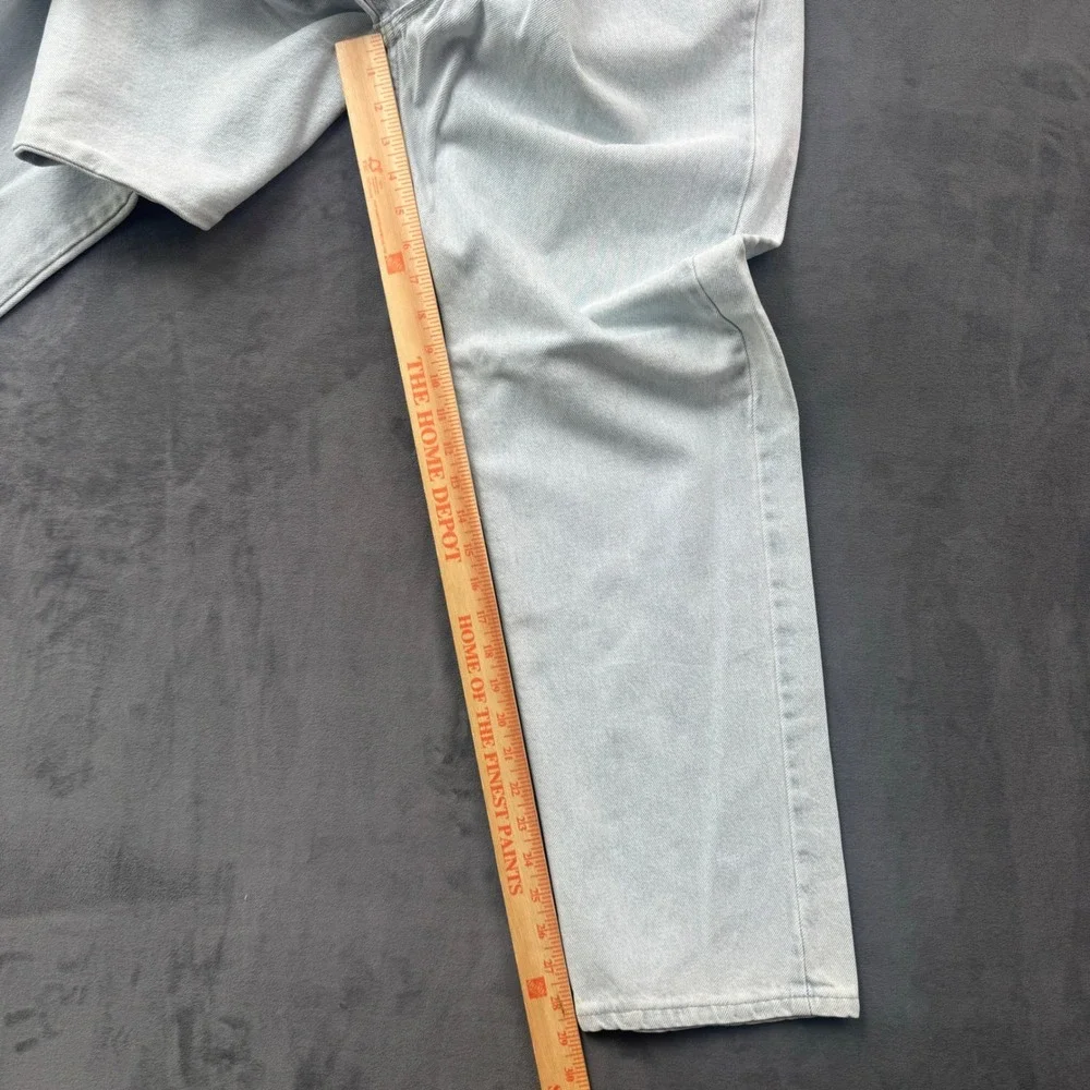 Vintage Levis 505 Orange Tab Jeans Men 42x30 Light Wash Straight Leg Made in USA